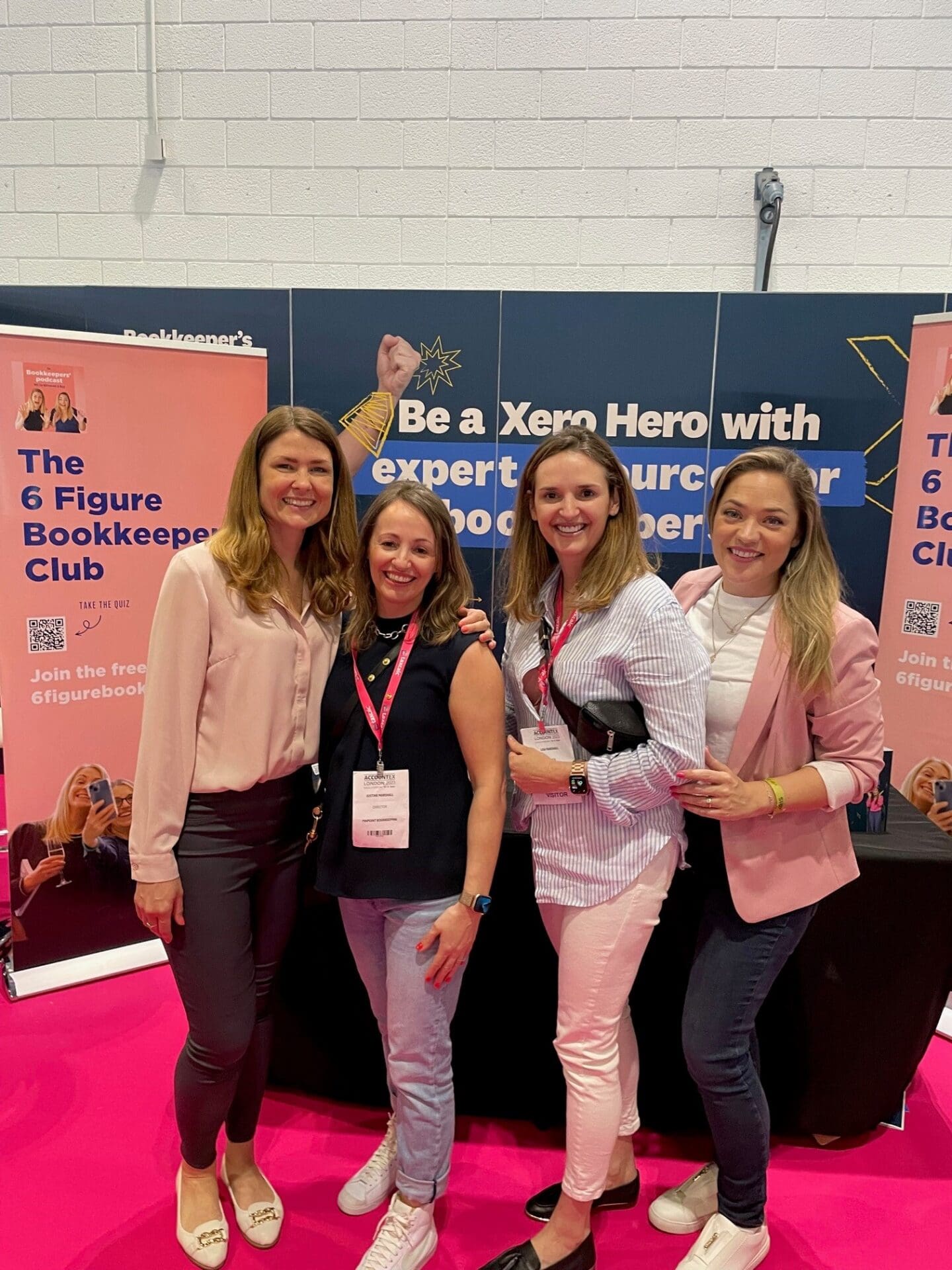 With Zoe and Joe from the 6 Figure Bookkeeper at Accountex 2023